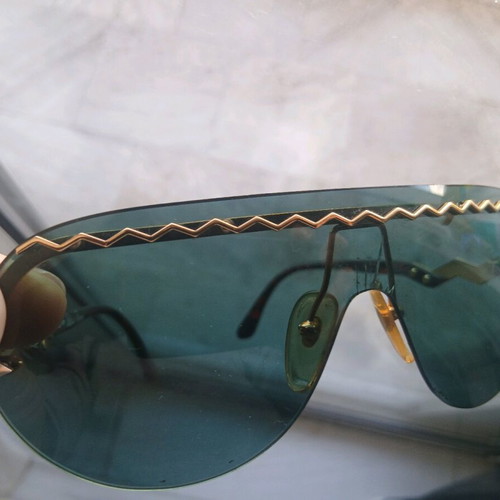 Paloma Picasso sunglasses used, black and gold