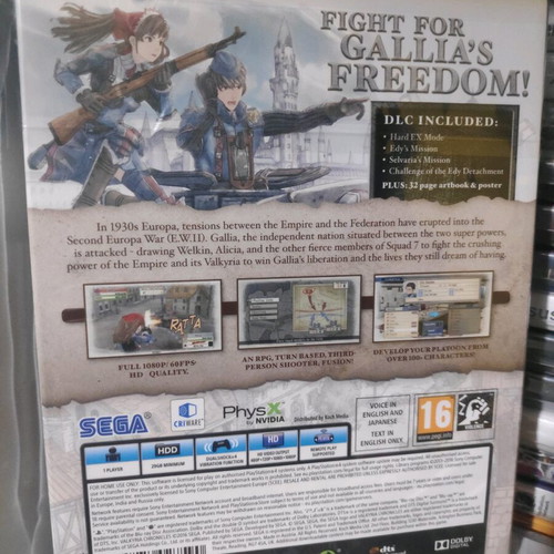 Valkyria Chronicles Europa Edition PS4 like new