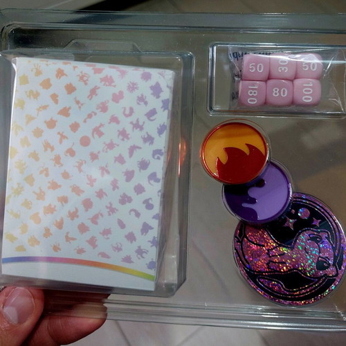 Pokemon 151 UPC sleeves, dices and Mew coin new, unopened