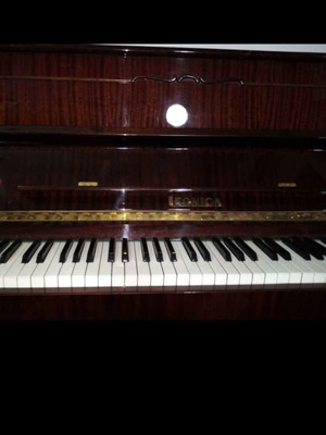 Legnica Upright Piano like new, chestnut wood