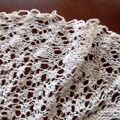 Handmade Crochet Round Doily 49 cm Vintage Lace