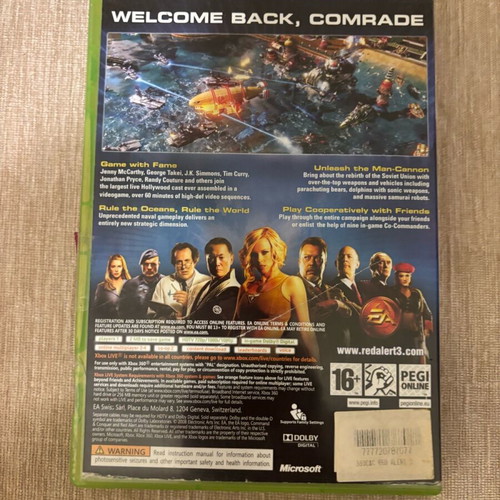 Command and Conquer Red Alert 3 Xbox 360 used PAL
