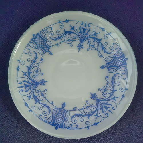 Vintage opaline plates, diameter 15 cm, set of 4