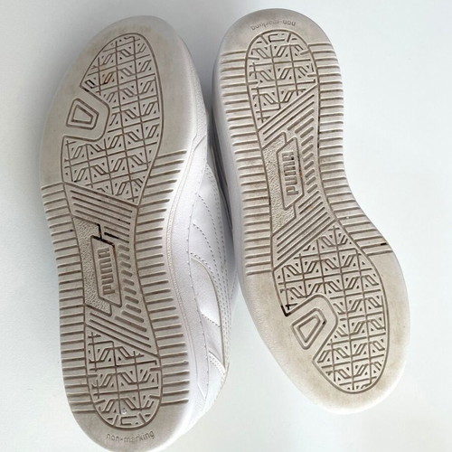 Puma white leather sneakers size 34 like new unisex kids