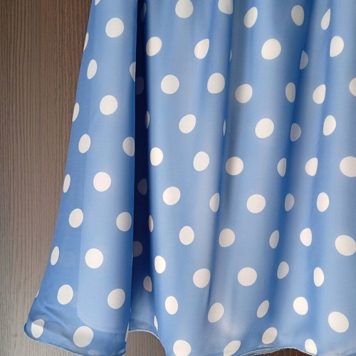 Women's strapless dress new, white and blue