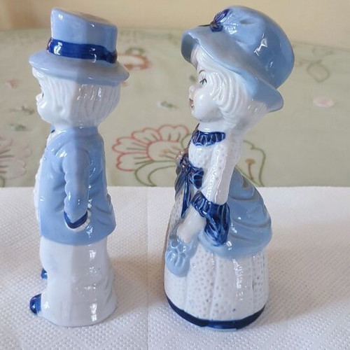 Vintage porcelain figurines Victorian couple