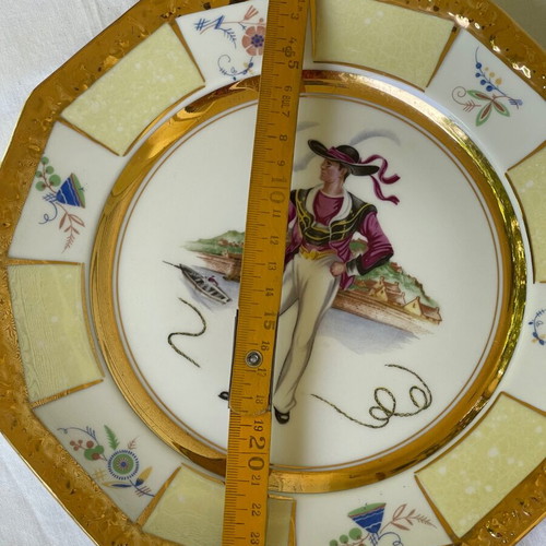 Rosenthal plate used, antique 1946-1949, 25 cm diameter
