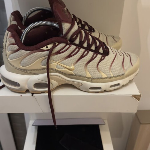 Nike Air Max TN sneakers used, beige and gold, size 44