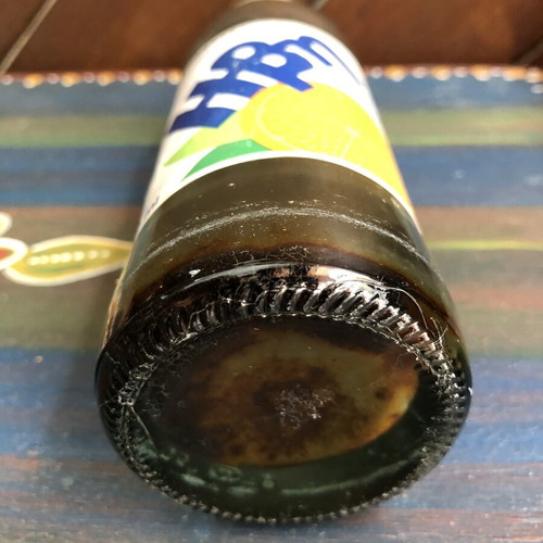 Ivi collectible glass soda bottle used, 1990s orangeade