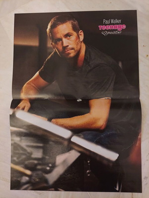 Paul Walker & Doody poster like new, size 40.5x28