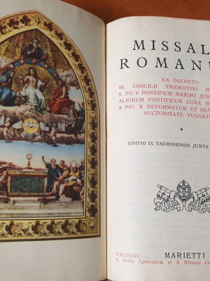 Missale Romanum 1950 used edition by Marietti in Latin