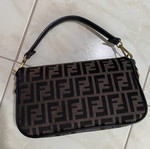 Bag with patterns, black and brown