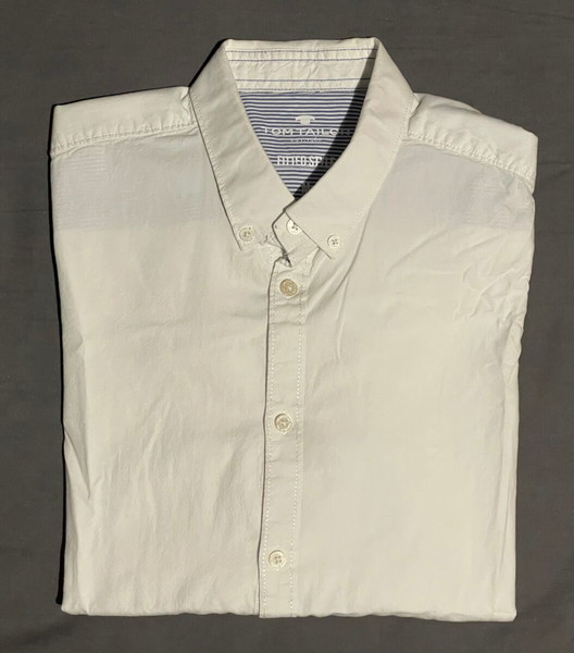 Ανδρικό λευκό πουκάμισο Tom Tailor Medium