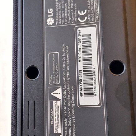 LG S60Q Soundbar 3.1ch with Wireless Subwoofer like new