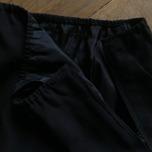 Handmade women's black skirt new, size L, vintage style