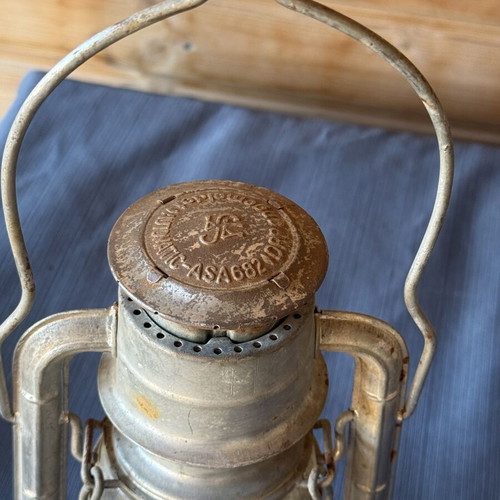 Antique oil lamp used