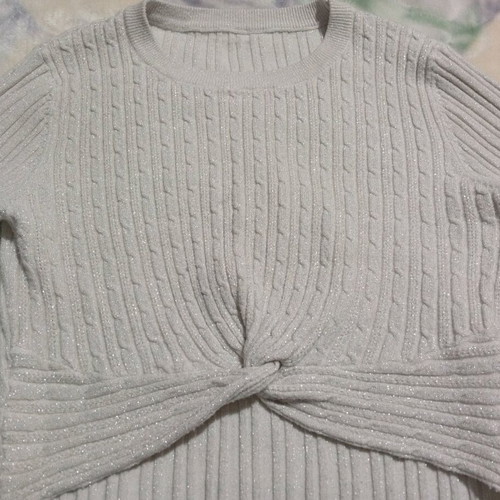 Crop top blouse official beige like new, one size