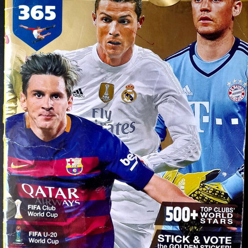 Fifa 365 2016 sticker album with Olympiacos, Serbian edition
