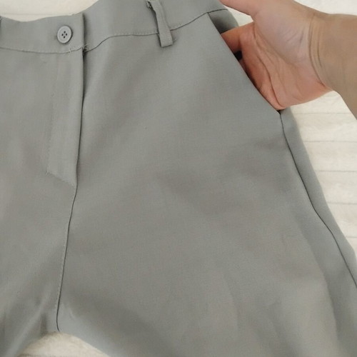 Wide classic pants gray one size like new