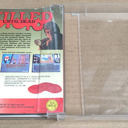 Killed Until Dead Amstrad cassette like new, complete in box
