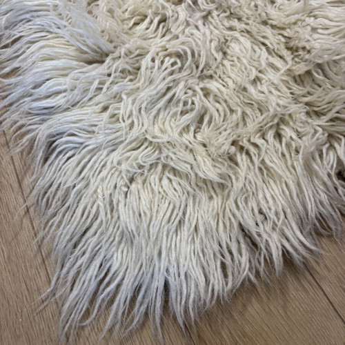 Vintage handwoven wool blanket like new, 70x205cm