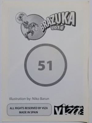 David Villa Spain World Cup 2014 sticker