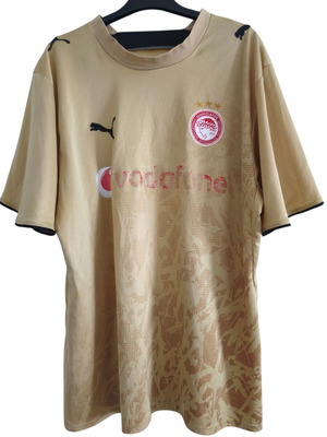Olympiacos Piraeus Puma Jersey 2006-2007 used, gold football shirt