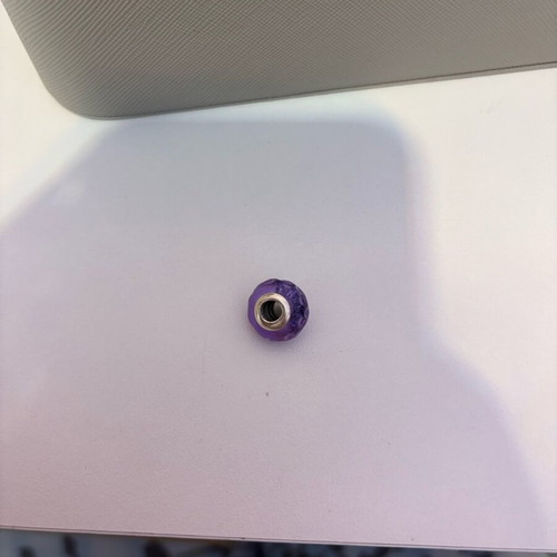 Pandora purple charm new, silver