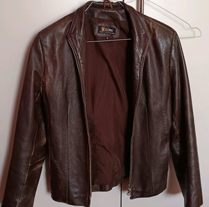 Real leather vintage jacket