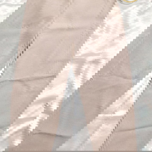 Μπεζ δροσερό παντελόνι με τσέπες πλαϊνές για κορίτσια