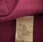 Xandres cardigan, 90% wool 10% cashmere, size M, purple