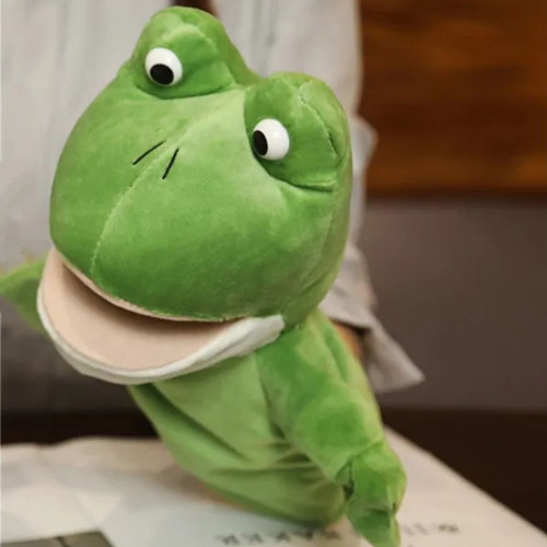 Frog plush glove puppet 28cm new