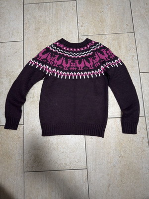 Knit sweater used, purple, size M