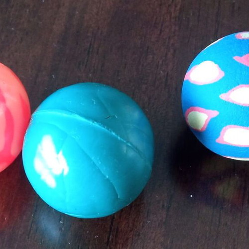 Bouncing balls used, set of 3 pieces