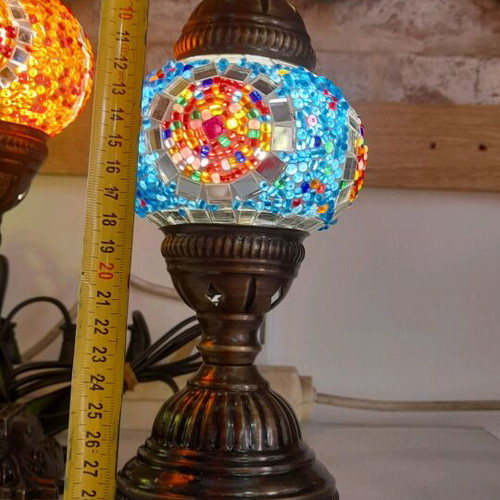 Table mosaic lamp 30cm handmade new