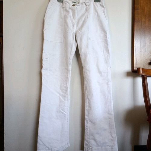 Sisan Vintage Y2K White Cargo Pants Size S Like New