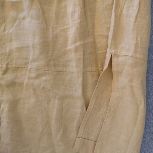 Linen skirt used Queen Fashion beige size 48