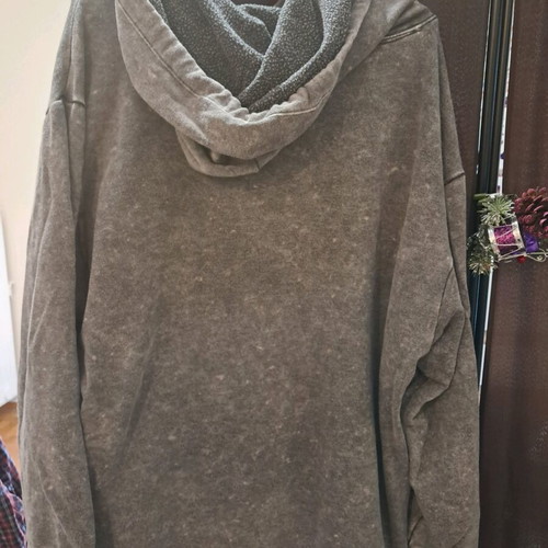 Victoria's Secret Pink Hoodie like new, grey acid-wash, oversized XXL