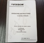 Voxson television operating instructions used
