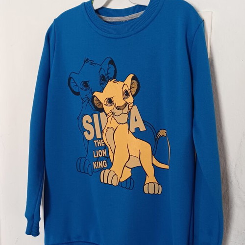 Disney The Lion King Simba sweatshirt like new, size 134, blue