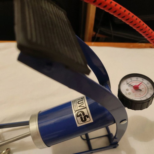 Foot pump new for bicycle and ball inflation
