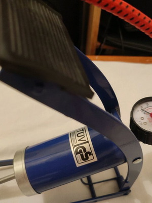 Foot pump new for bicycle and ball inflation