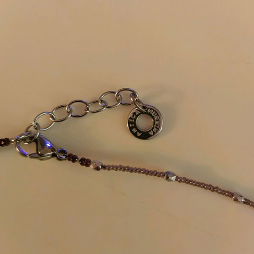 Antica Murrina necklace like new with Murano glass beads pink