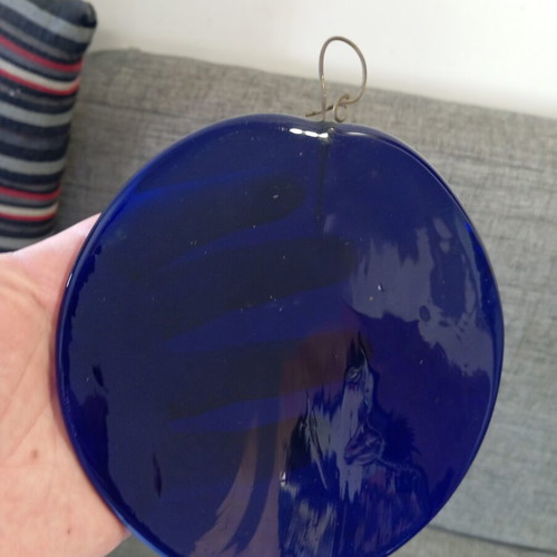 Glass blown vintage gouri diameter 16 cm like new