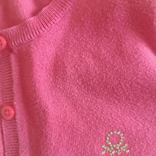 Benetton set jacket and t shirt 11-12 like new, pink