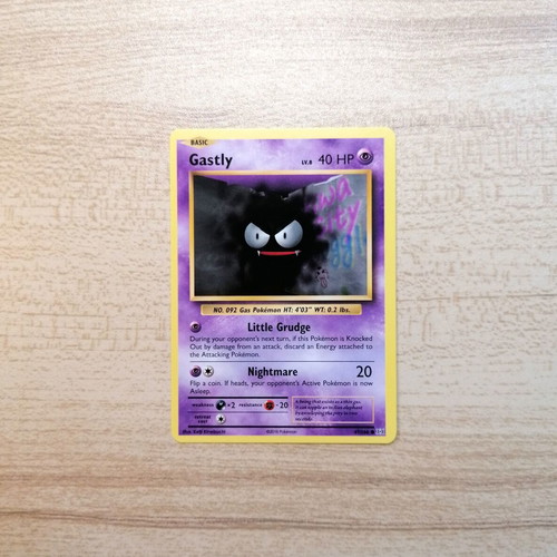 Pokémon Gastly Evolutions 2016 Common card new