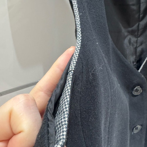 Men's reversible vest S like new, black and gray
