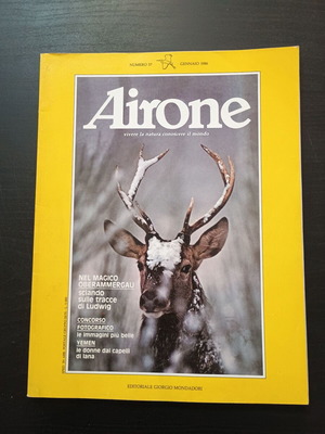Περιοδικό Airone No 57 Ιανουάριος 1986 μεταχειρισμένο, ιταλικά
