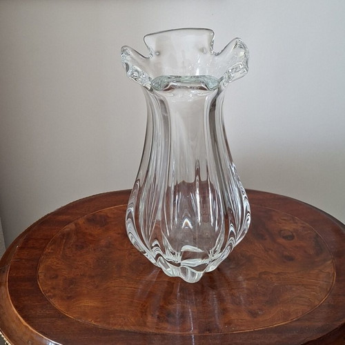Murano vase transparent like new, 25 x 15 cm