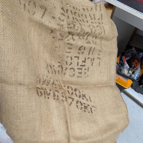 Coffee bean bags used, set of 3 by Yota, 100x70cm